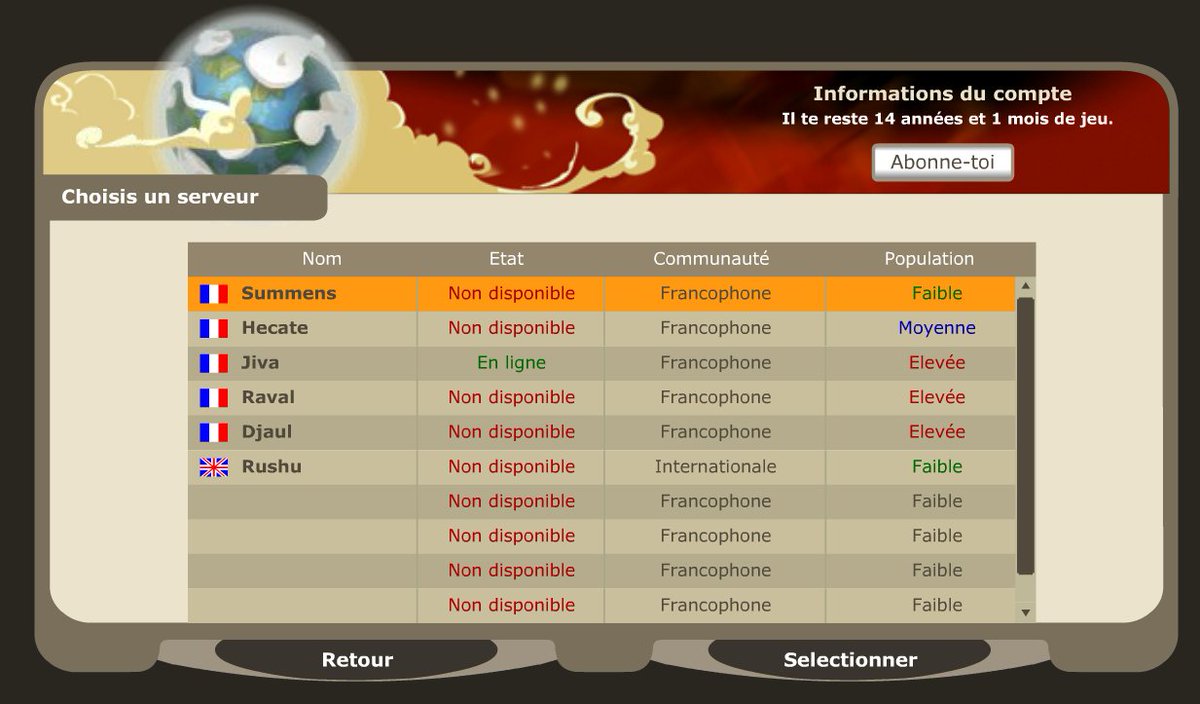 loonaire's tweet photo. dofus 1.14.0 choix de serveur https://t.co/X0KiMGU4uC