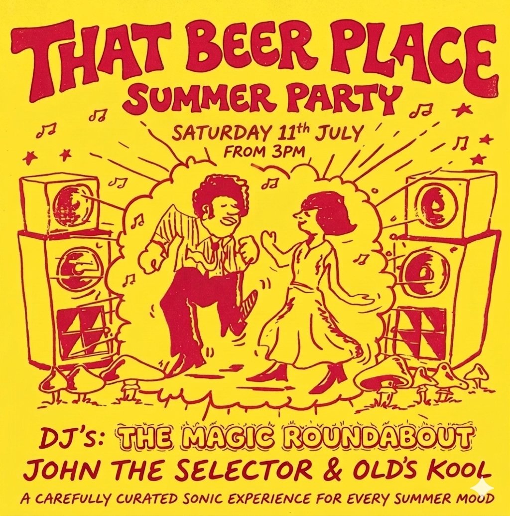 MagicRound23's tweet photo. This afternoon..... Upstairs in @ThatBeerPlaceHQ air conditioned room! 

It's time for this year's TBP Summer Party!! 
🪩🍻☀️⛱️

Join us from 3pm and then stay on for England's World Cup Quarter Final against Norway!
@johntheselector 
@ShitChester 
@chestertweetsuk https://t.co/mDzTl900eE