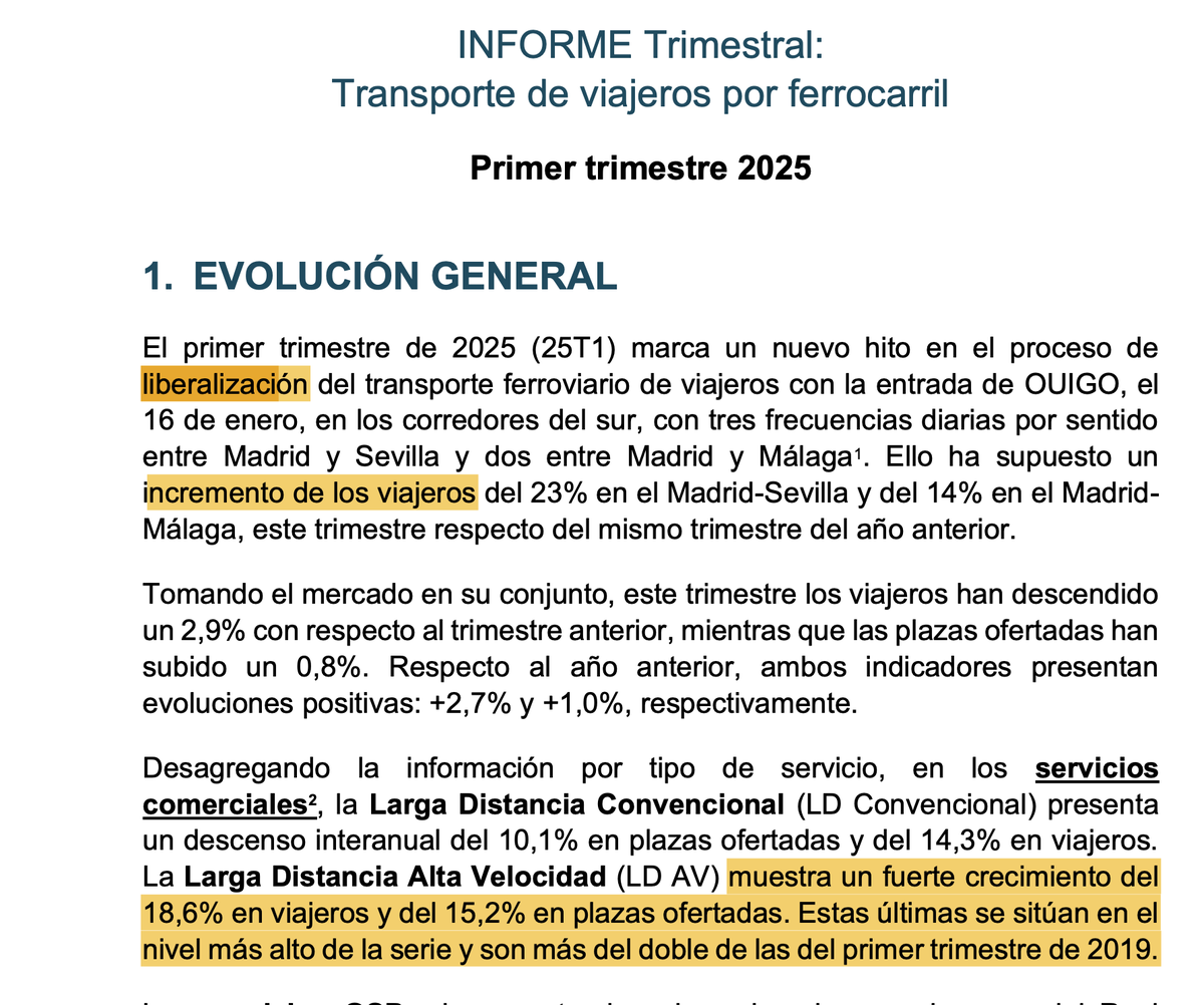 Transxte's tweet photo. He comparado el informe de la CNMC del primer trimestre de 2025 vs. 2026. Me he quedado muy sorprendido. Si las cosas van bien es por la liberalización... si no es así es el espíritu santo. La CMNC tiene una causa - efecto selectiva. En 2026 no aparece la palabra liberalización https://t.co/jcDjfQ3AZj