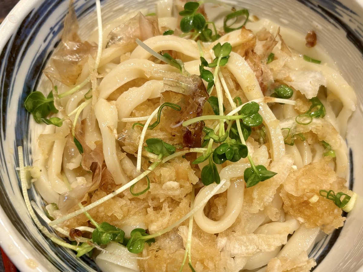 Hirunomiqueen's tweet photo. 〆は辛味でさっぱりと(*´༥`*)ｳﾏｳﾏ
 #辛味大根うどん 
 #三国一
 #うどん居酒屋
 #新宿
 #昼飲み https://t.co/pl1K14IO0J