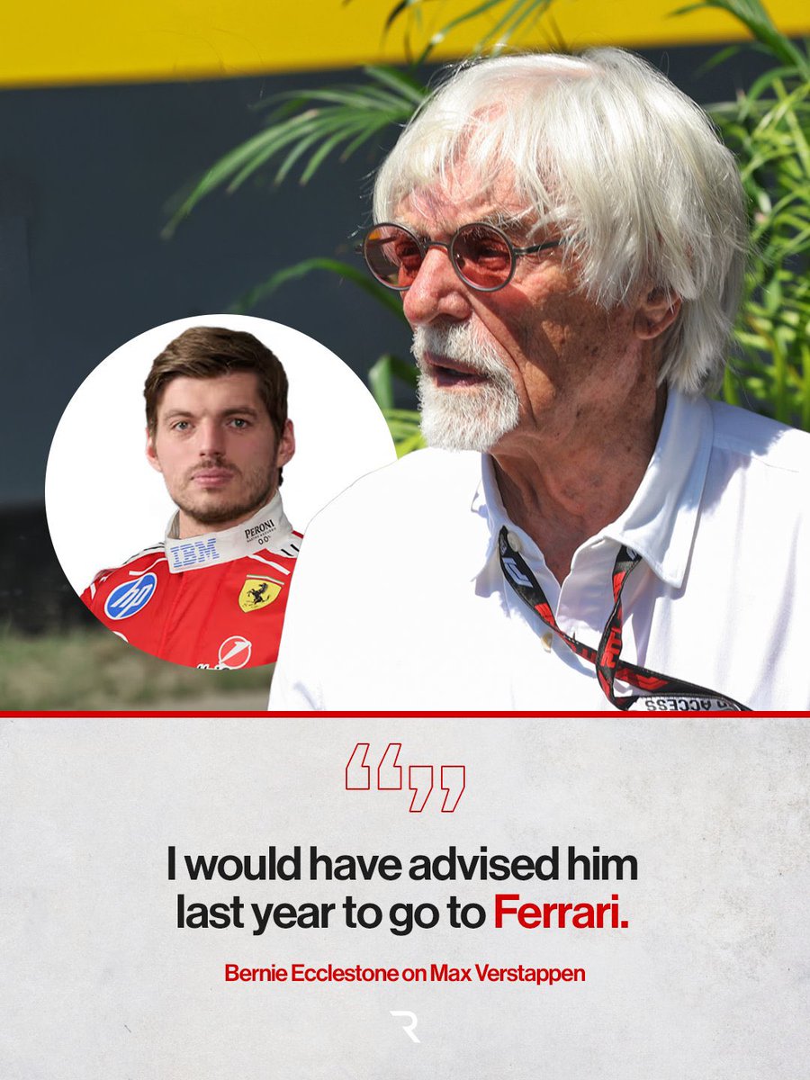 ArabicFerrari's tweet photo. 🔴| 🗣️ بيرني إيكلستون:

“لو كنت سأقدم نصيحة لماكس فيرستابن العام الماضي، لكنت نصحته بالانتقال إلى فيراري.” 🔴 https://t.co/FIr44GhVhc