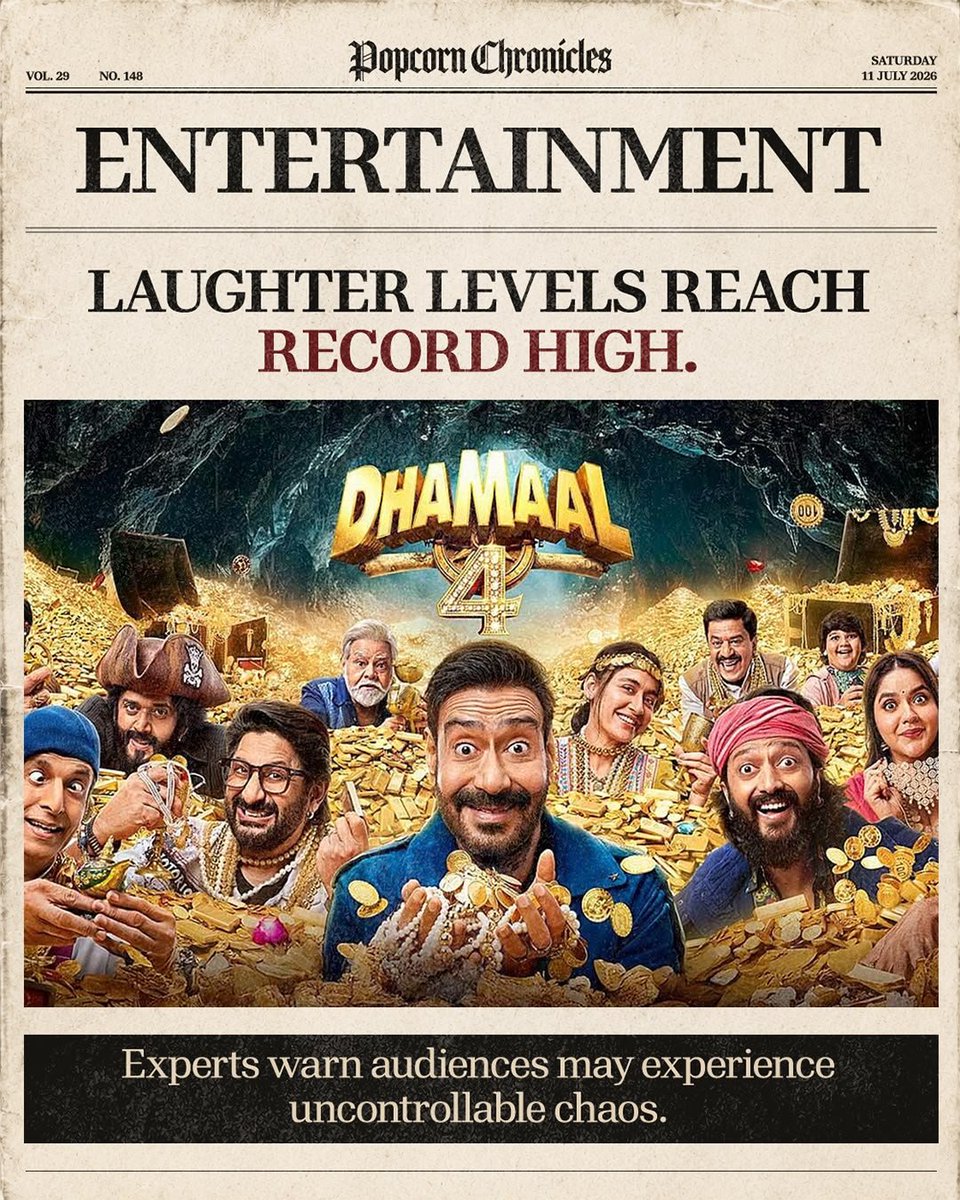 bookmyshow's tweet photo. This week's front page comes with popcorn. 🍿

#INobody #Dhamaal4 #Lenin #IdhayamMurali #EvilDeadBurn #Moana #TheInvite #VasudheaSutham #MahaprabhuJagannath #SrinivasaMangapuram #Movies #MoviePlans #BookMyShow

(1/3) https://t.co/tQ41idVUIF
