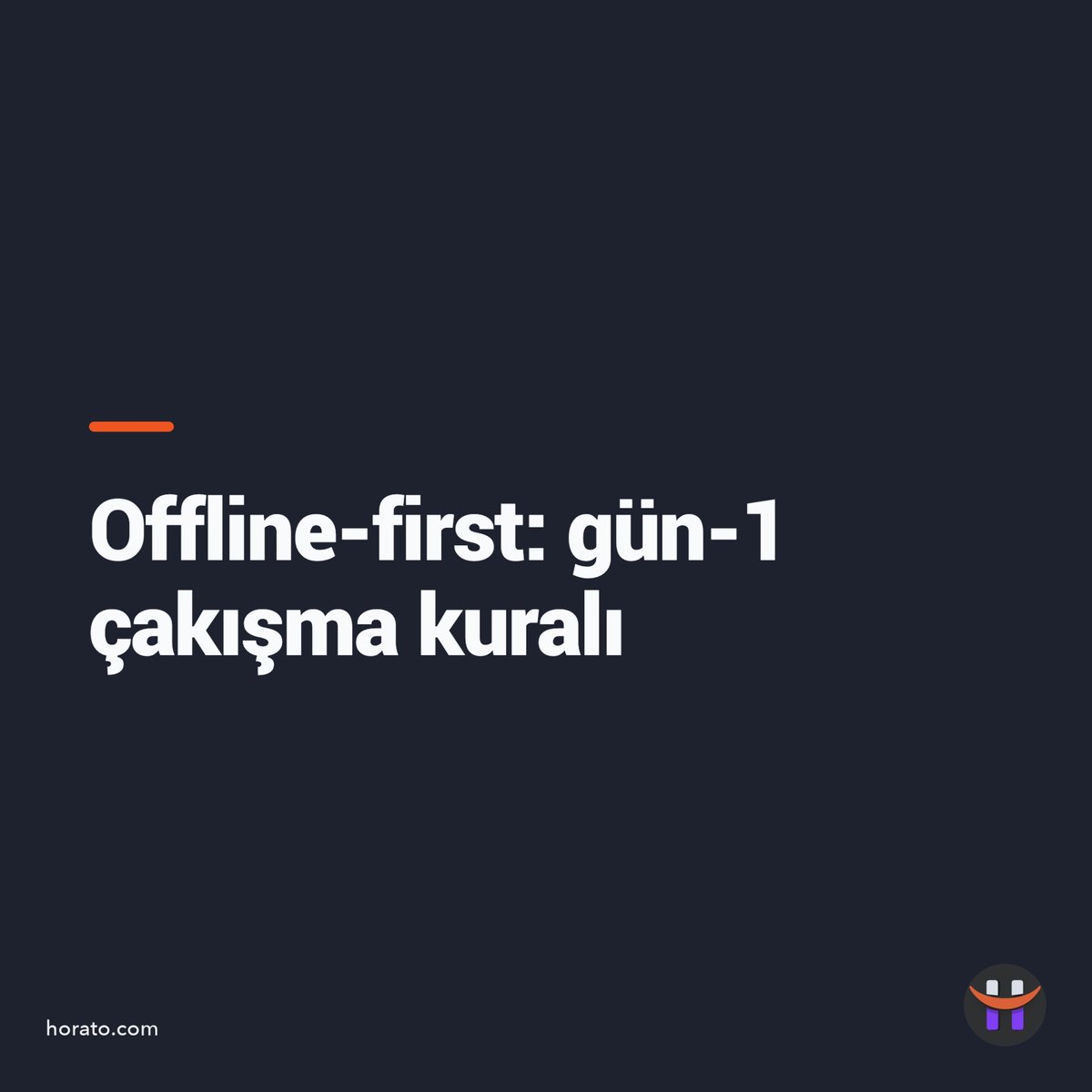 HoratoTR's tweet photo. Offline-first uygulamada veri kaybı senkronda olur: iki kişi çevrimdışı aynı kaydı düzenler, 'son yazan kazanır' yarısını siler.

Gün-1 çakışma kuralı:
1 Her alanı ayrı sürümle
2 İki sürümü de sakla
3 Çakışmayı kullanıcıya göster
4 Sunucu saatiyle damgala

Sizde kural kaç? https://t.co/x3fl2nCVXN