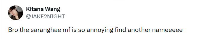 yoi389's tweet photo. @JAKE2NIGHT @wonniesgardn because you have the audacity to pretend that you don't understand jay's words and intentions.
also, you're a xenophobic ass, so no, i will not be nice to you. https://t.co/63DnvSJ5Bm