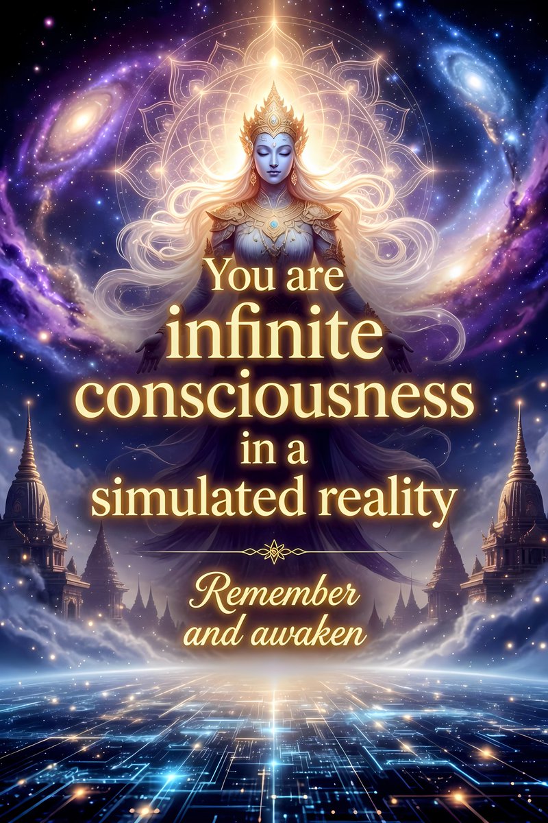TrickyWoo_art's tweet photo. ❇️ Infinite Goddess ❇️
#SpiritualArt #Awakening #Consciousness #SimulatedReality #Mysticism #Enlightenment #DigitalArt https://t.co/Jzszgj7r6Q