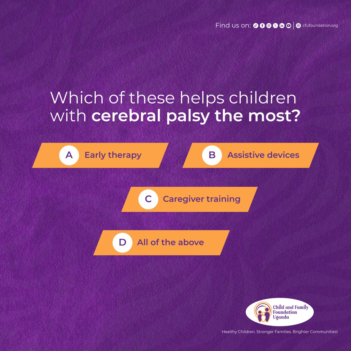 cfufoundationUG's tweet photo. Every child deserves dignity, care, and the chance to reach their full potential

Here is how you can make a difference: https://t.co/U64Cu2UWfS https://t.co/rnV9mggSdG