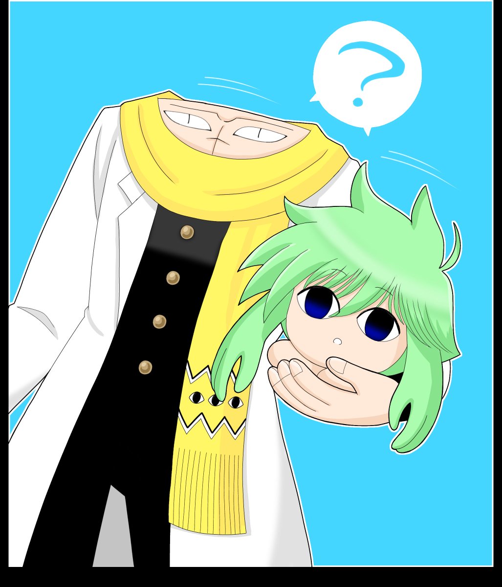 kazami8623's tweet photo. @veniko_wakakusa 不思議そうにしてる2人が描きたかったので https://t.co/SsVAfR81Hm