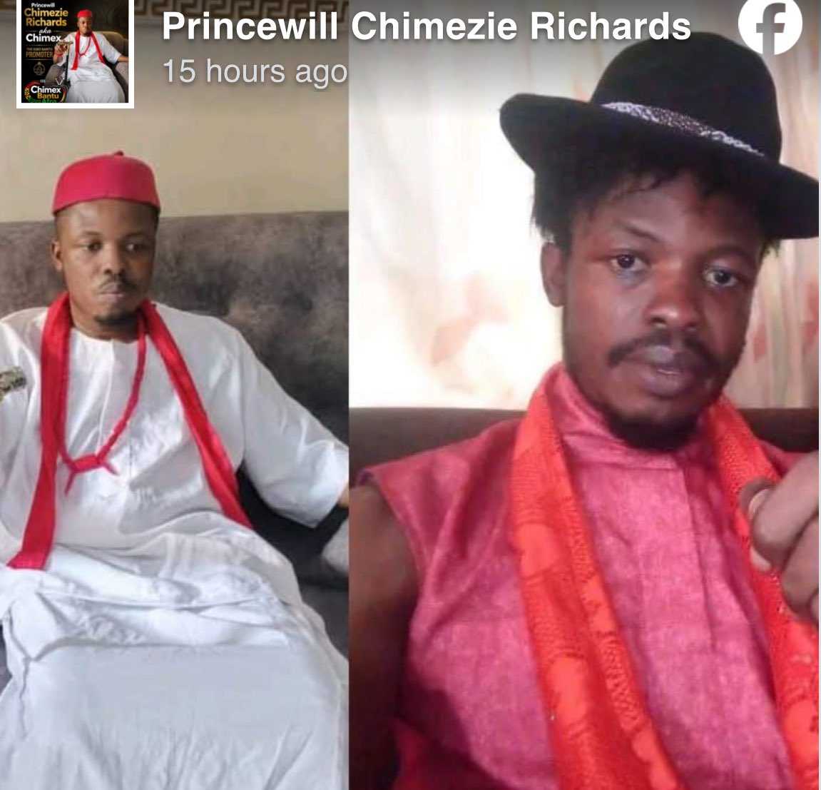 ChinasaNworu's tweet photo. Breaking News !

Prince Chimezie Richardson, the leader of the Biafra Nations League (BNL), has  mysteriously  died. 
The deceased's grieving family sent an official statement to https://t.co/skq0lZdf6C. according to https://t.co/skq0lZdf6C
@radiobiafralive https://t.co/l9wpzqNukH