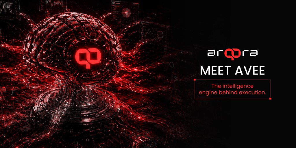 arqora_ai's tweet photo. Meet AVEE, the intelligence engine powering ARQORA.

Built for real-time market analysis, dynamic routing, and high-frequency execution, AVEE continuously identifies opportunities and delivers optimized on-chain execution across decentralized markets.

Smarter intelligence. Faster execution. Better outcomes.

#ARQORA #Web3 #AI #MEV