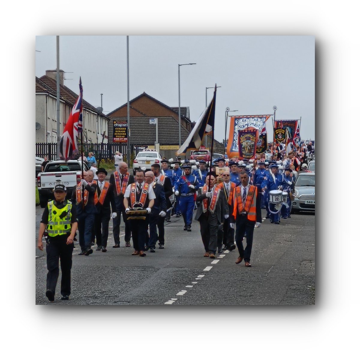 CLYDEFASH's tweet photo. Start of the Annual Battle Of The Boyne celebrations in Wishaw today ... have a good one . #BATTLEOFTHEBOYNE #WISHAW #ORANGEPARADE 
https://t.co/dYIqLMru0s https://t.co/GQXedcXPX1