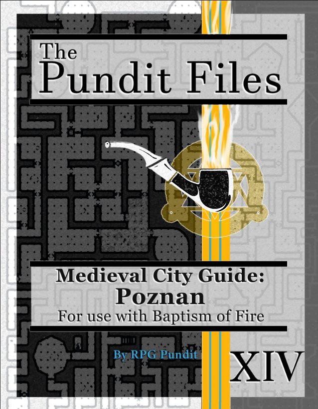 KasimirUrbanski's tweet photo. The Pundit Files 14 is out:
 Medieval City Guide: Poznan. A real medieval city, you can use it for Baptism of Fire or any setting (it even has a magic Forest)!

https://t.co/gMb98DD9UY https://t.co/ScGNfcOp6K
