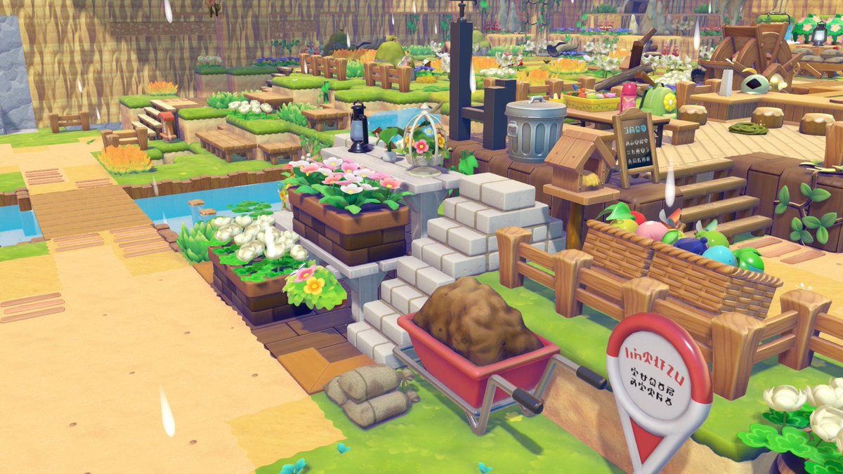 NasuJoe's tweet photo. #ぽこあポケモン
#ぽこポケ建築部
階段式のフラワースタンドの紹介です！
両脇に階段を置いて、間に桟橋で段差をつくるとそれっぽくなります！
屋外のちょっとしたスペースの飾り付けにおすさめです！！ https://t.co/cE6AZRVQso