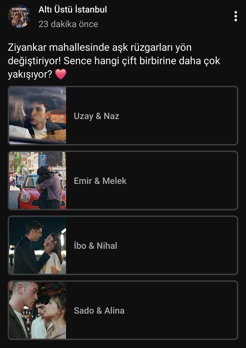 Mervolii_13's tweet photo. Evet herkes çiftleri merak ediyordu buyurun çiftler böyle çok güzeller ama Emir ve Melek favorim tabi
#altıüstüistanbul #emmel https://t.co/XRYofkXtEk