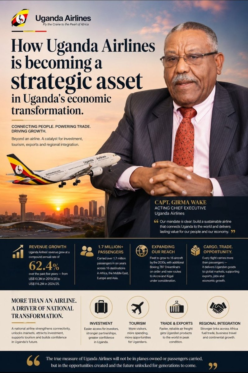 Ugaman01's tweet photo. #UgandaPOINT 

Uganda Airlines @UG_Airlines gaining regional momentum. https://t.co/jcR0YyXqkl