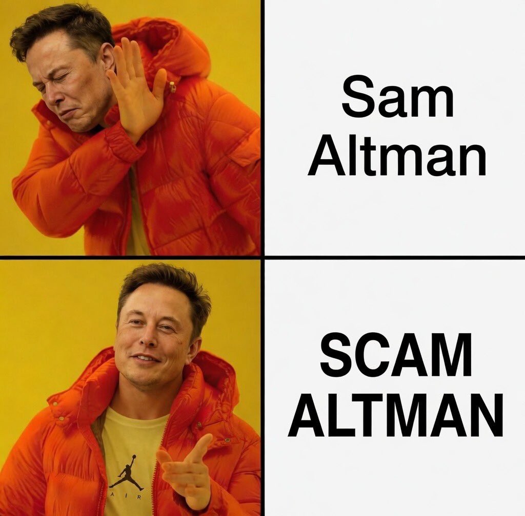 Scam Altman tweet media