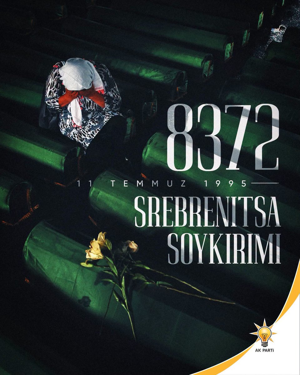 suleymantrgt45's tweet photo. #Srebrenitsa’da yaşanan ve insanlık tarihine kara bir leke olarak geçen soykırımın yıl dönümünde, hayatını kaybeden kardeşlerimizi rahmetle anıyoruz. https://t.co/G0uUP2VgTT