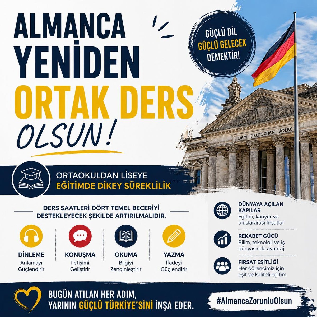 arslangillerden's tweet photo. @ntv @Haberturk @nowhaber @gazetesozcu @szctelevizyonu @OzlemGurses @cnnturk @Hurriyet @milliyet @postacomtr @trthaber @anadoluajansi @ihacomtr @ShowTV @KanalD @startv @cumhuriyetgzt1

#AlmancaZorunluOlsun https://t.co/gIbuDjpI1L