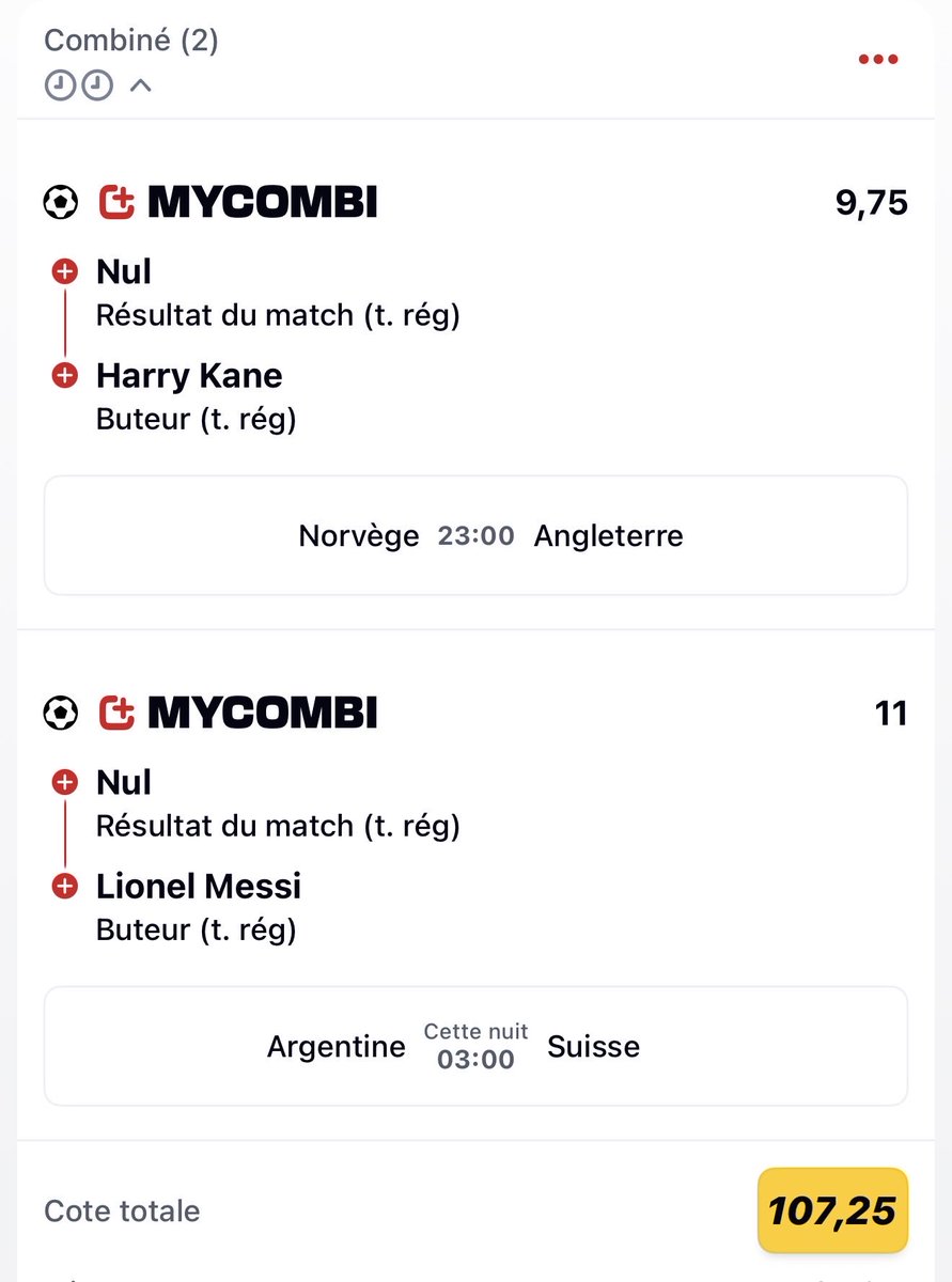 NivekCram's tweet photo. @Betclic NivekCram

Ça se tente ! https://t.co/8hwh3Nlanv