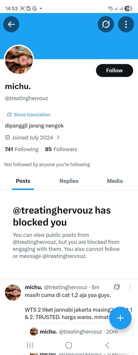 yanpras's tweet photo. Hati hati dengan user id ini.
Penipu  nama aslinya Melia Anggriyani. Temanku udah kena tipu dia https://t.co/uO6zEP4ZG5
