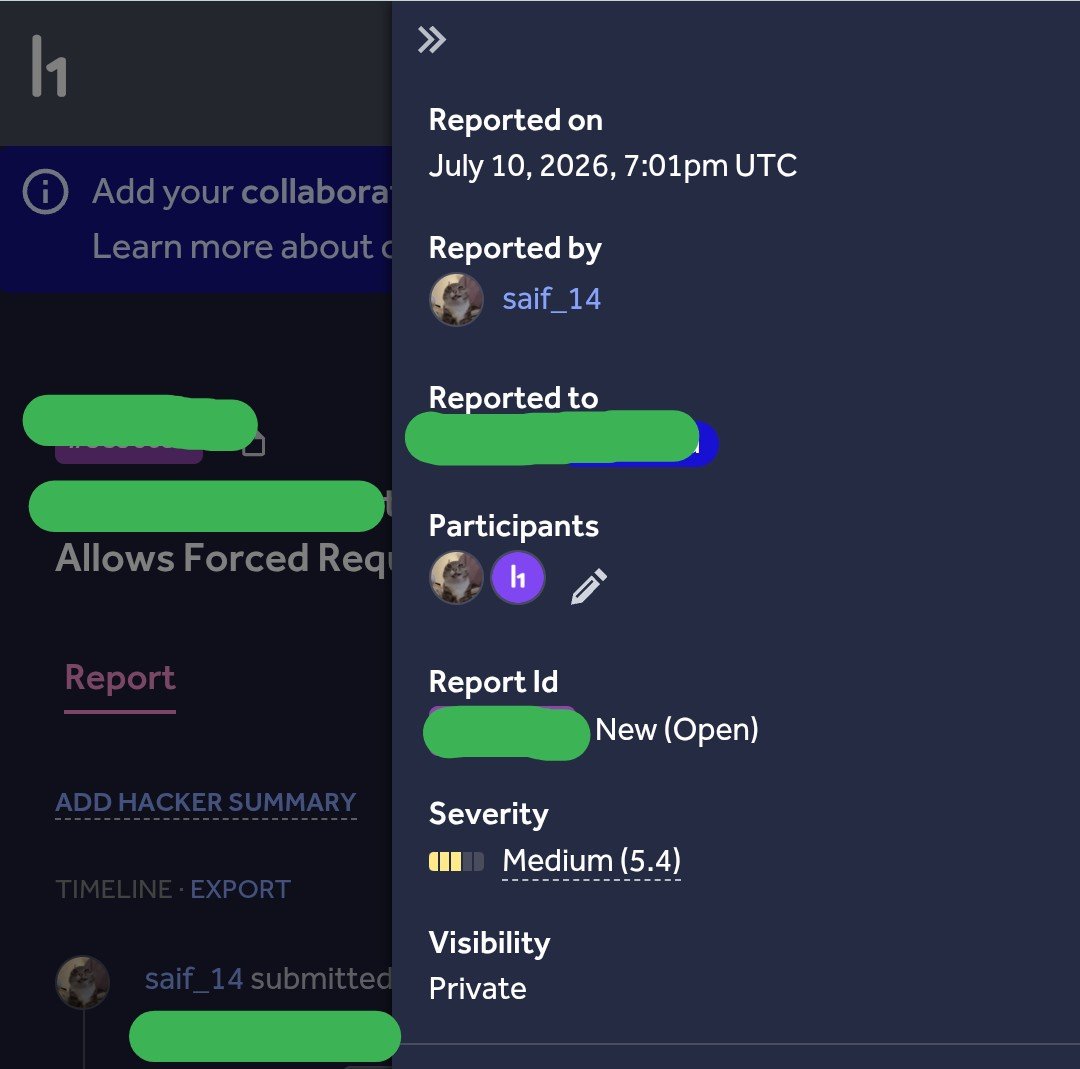 sa1f_14's tweet photo. 3 critical, 1 high, 1 medium pending 👀

#BugBounty #CyberSecurity #InfoSec #EthicalHacking https://t.co/8lCCQYbydn
