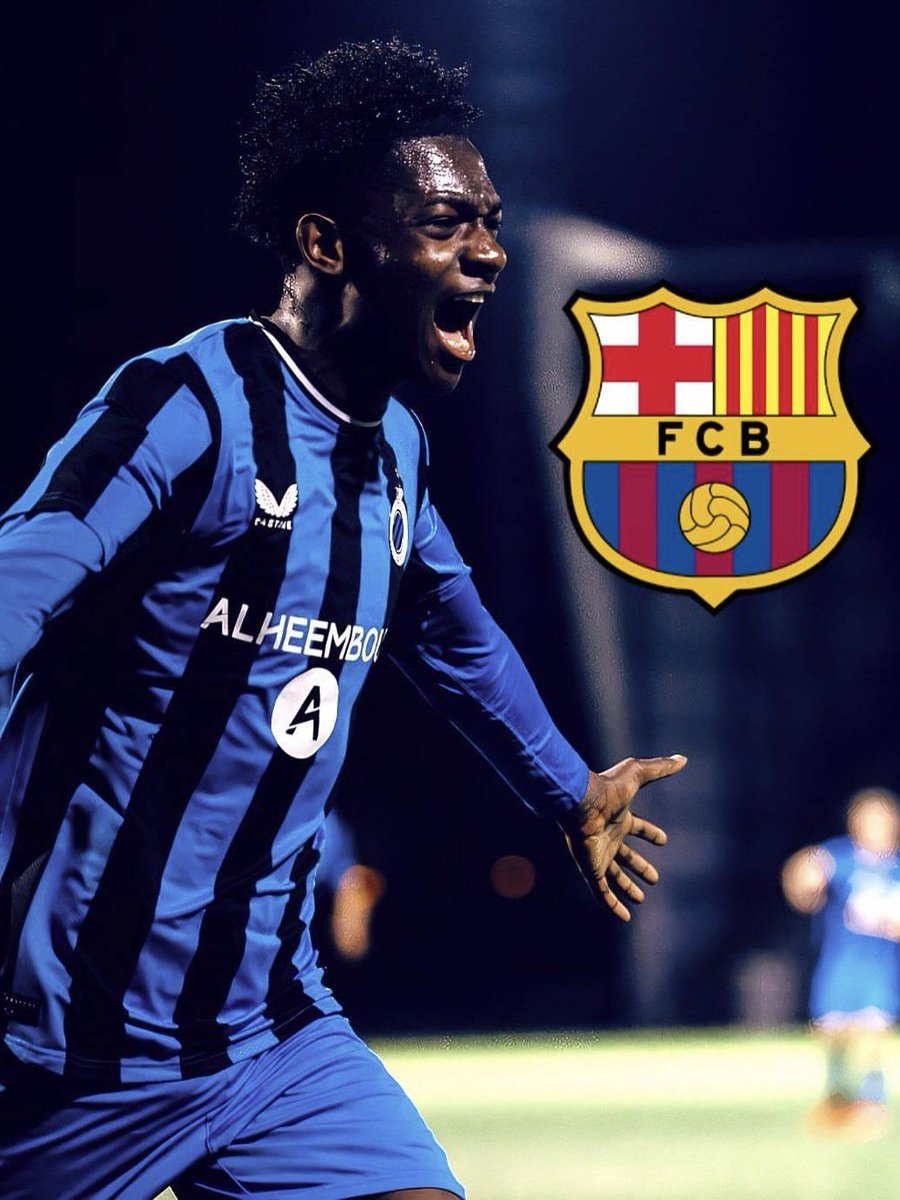 Touchlinescope's tweet photo. 🚨🔵🔴 Barcelona are set to return with a new bid for Jesse Bisiwu 🇧🇪 after their initial €9M offer was rejected by Club Brugge.

Brugge want a significant sell-on clause included, while Bisiwu has already said yes to Barça. 👀

#FCBarcelona #BarcaTransfers https://t.co/Hkw7BdWN39
