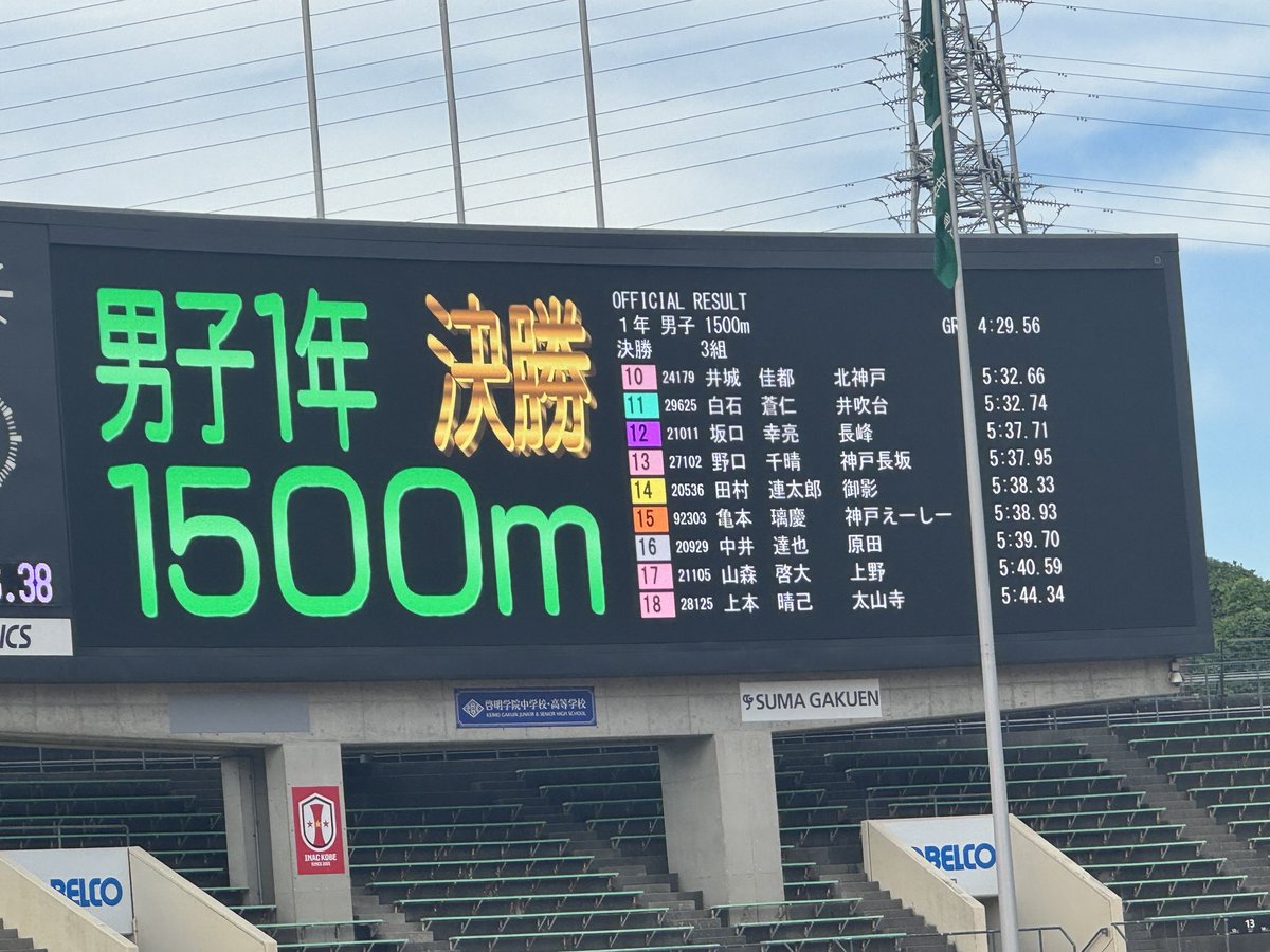 kobeac39's tweet photo. 本日、7月11日(土)は神戸市総体🔥神戸えーしー陸上競技部として、はじめて、中体連の大会に挑戦!!今日は中学1年男子1500m走に出場。明日は中学1年男子100m走、中学1年女子800m走、中学1年女子100m走に出場します✨️コベカツが始まるよりも先行して、私たちは出場することが叶いました🎋
#コベカツ https://t.co/nsOQhzoZDP