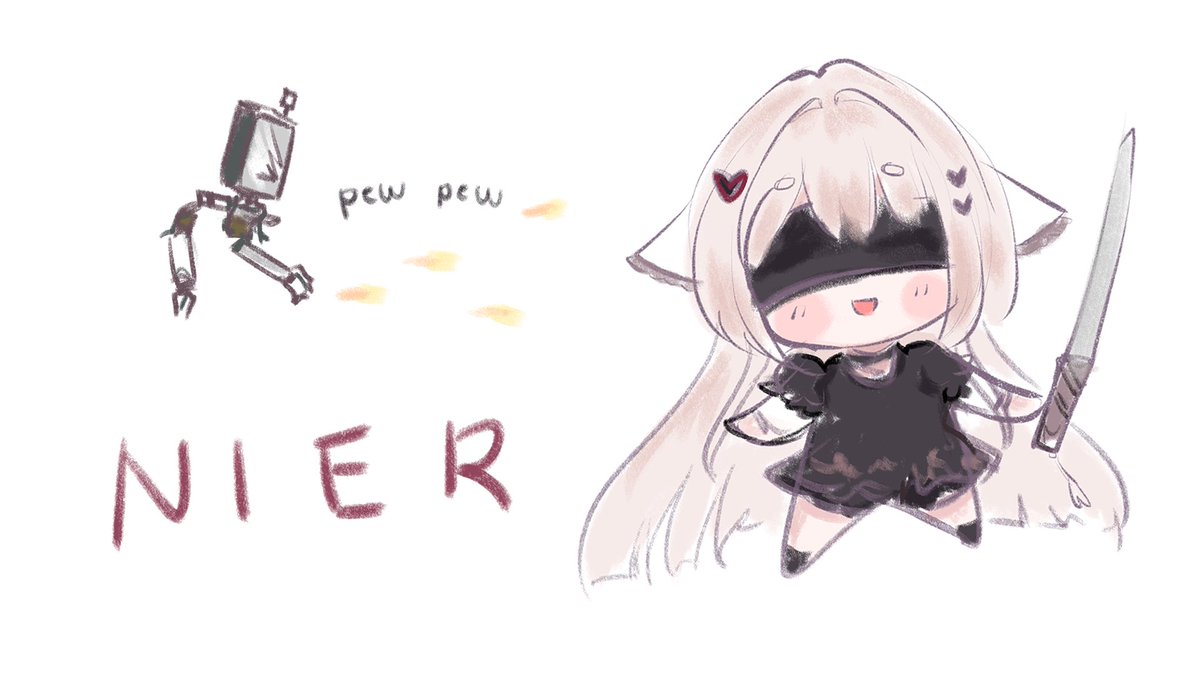 3rurumi's tweet photo. ❤️‍🩹 Soon at 11:00 EST !! Hopefully I can make it past the tutorial today . . . (•᷄- •᷅ ;)

【NieR: Automata】first time controller pew pew ✨ https://t.co/d1O2XSLaNW

#3rulive https://t.co/flSJONGMLx