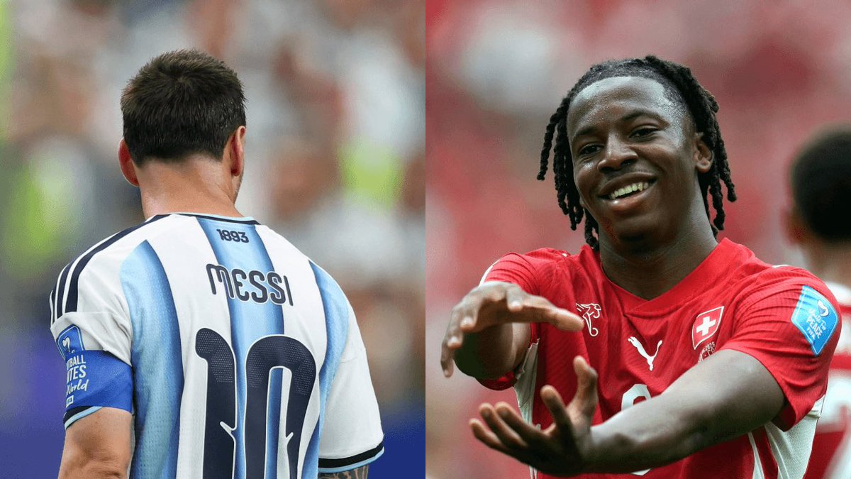 Ali_wiserr's tweet photo. Argentina remain unbeaten against Switzerland, holding a dominant all-time head-to-head record 7 matches, 5 wins for Argentina 🇦🇷 2 draw &amp; 0 Switzerland wins https://t.co/PgU15fkdMW