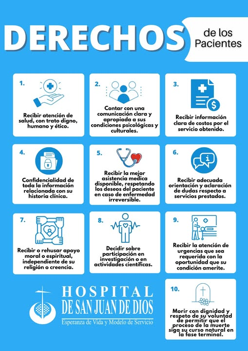 hsjdcali's tweet photo. Te presentamos los DERECHOS Y DEBERES de nuestros pacientes. https://t.co/TOXDHhrDMe