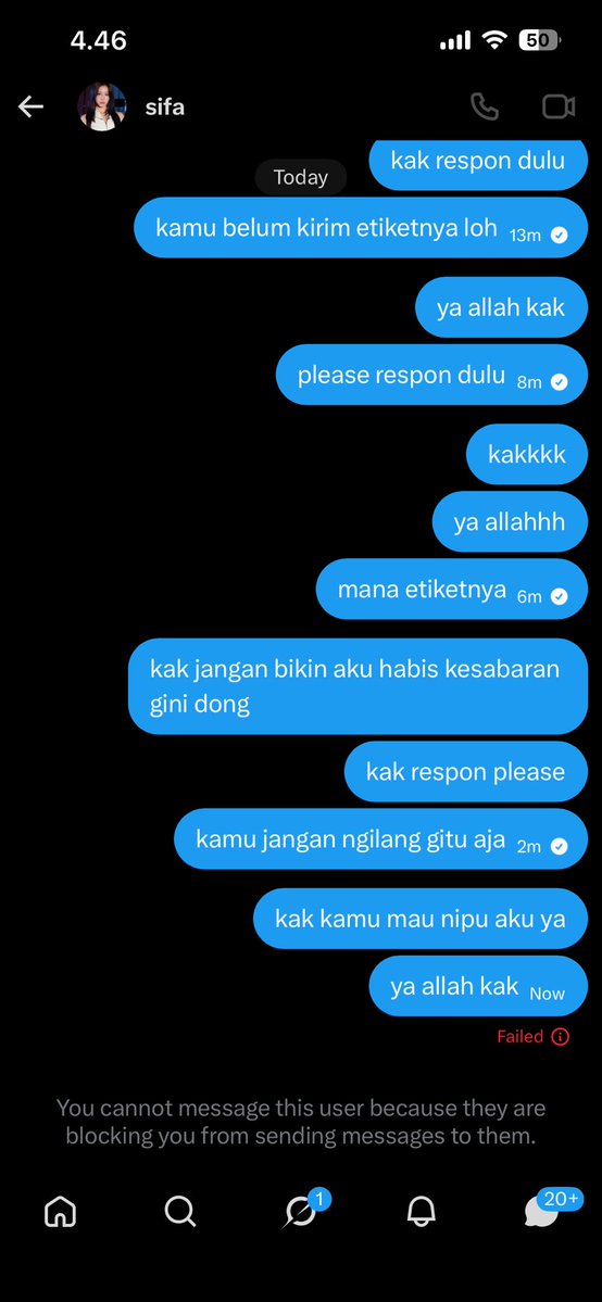 lunamovacs's tweet photo. ⚠️ PENIPU TIKET ENHYPEN WORLD TOUR "BLOOD SAGA" ⚠️

GUE KENA SCAM TIKET KONSER ENHYPEN "BLOOD SAGA" DARI AKUN @SMathea.

Modusnya menjual tiket melalui X, lalu setelah pembayaran dilakukan, penjual NGEBLOCK.

NO REK 20000080674 atas nama Sifa Melviana Bank KB Indonesia https://t.co/bYAjqjpqEB