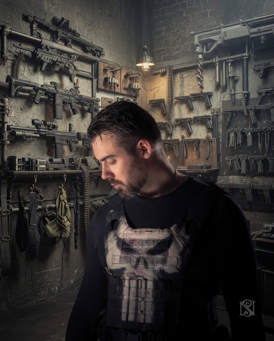 _MathieuLD's tweet photo. Mon Cosplay Punisher avec la version comics faite avec Grok
#punisher #cosplay #franckcastle #cosplayers #marvel https://t.co/OgpVSqg7eE