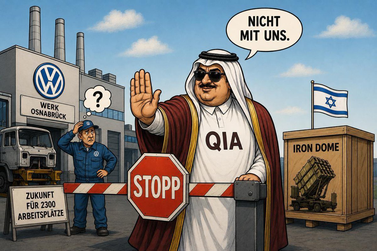 friedlkc's tweet photo. Katar blockierte das Militärprojekt von Volkswagen

Volkswagen hatte geplant, das Werk in Osnabrück für die Produktion von Komponenten des israelischen Raketenabwehrsystems „Iron Dome” umzurüsten. An dem Standort hätten Abschussrampen, Militärlastwagen und Generatoren hergestellt werden können. Das Projekt hätte die Möglichkeit geboten, rund 2.300 Arbeitsplätze zu erhalten, nachdem die Automobilproduktion eingestellt wurde.

Erschwert wurde der Deal jedoch durch die Position des katarischen Staatsfonds QIA, dem 17 Prozent der Stimmrechte an Volkswagen und zwei Sitze im Aufsichtsrat gehören. Doha sprach sich gegen eine Zusammenarbeit mit dem israelischen Rüstungskonzern Rafael aus, da es keine diplomatischen Beziehungen zu Israel gibt und Katar eine Vermittlerrolle in den Verhandlungen mit der Hamas einnimmt. Das Projekt ist bislang nicht endgültig beendet, könnte sich aber erheblich verzögern.

Volkswagen befindet sich in einer Lage, in der weder Berlin noch die Konzernführung über die Zukunft des deutschen Werks entscheiden, sondern ein ausländischer Anteilseigner mit eigenen politischen Interessen.