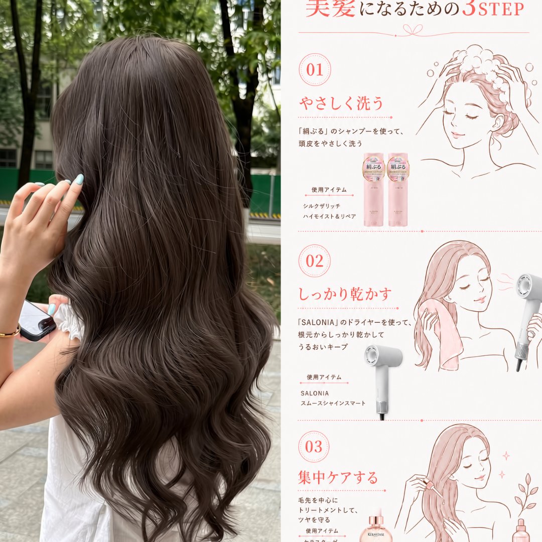 emibiyou88's tweet photo. やっと完成した私のヘアケアルーティン...！(pr)
高すぎるのは買えないから何とかコスパ良いもので探してたんだけど、あと2年くらいはこれに勝てるやつは正直無さそう...