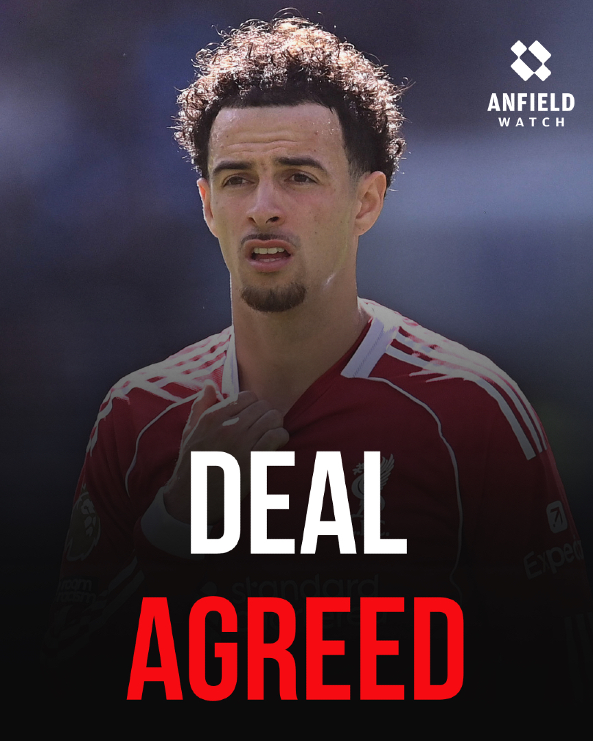 AnfieldWatch's tweet photo. 🚨 Italian reports claim Liverpool have agreed an initial deal with Nottingham Forest for Curtis Jones

Gutted. https://t.co/QcXcWXF20G