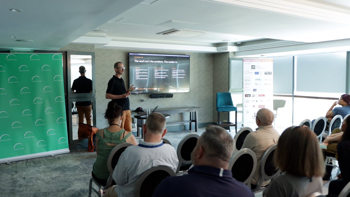 GalwayFilm's tweet photo. 💻 Togra: A Live Demonstration 

This live demo of Togra with Niall Murphy is showcasing the free all-island production management platform built for independent film and television companies across Ireland and Northern Ireland. 🎬 https://t.co/bF7tNEkTFi