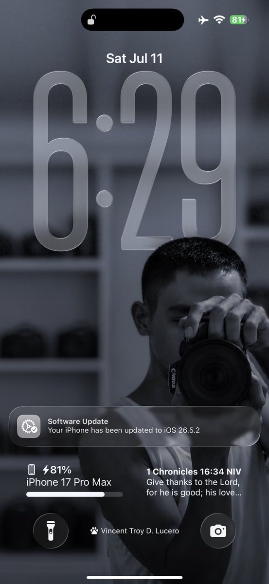vincentvantroy's tweet photo. iOS 26.5.2 Software Update done. https://t.co/9OGs1xsvjl