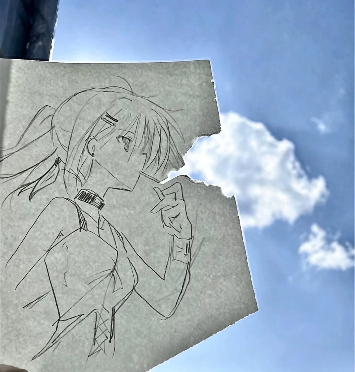 tsiyuki1415's tweet photo. “天空的湛蓝是否是它真正的颜色呢？还是因为天高远而看不到尽头呢？” https://t.co/7W8hN5X7nI