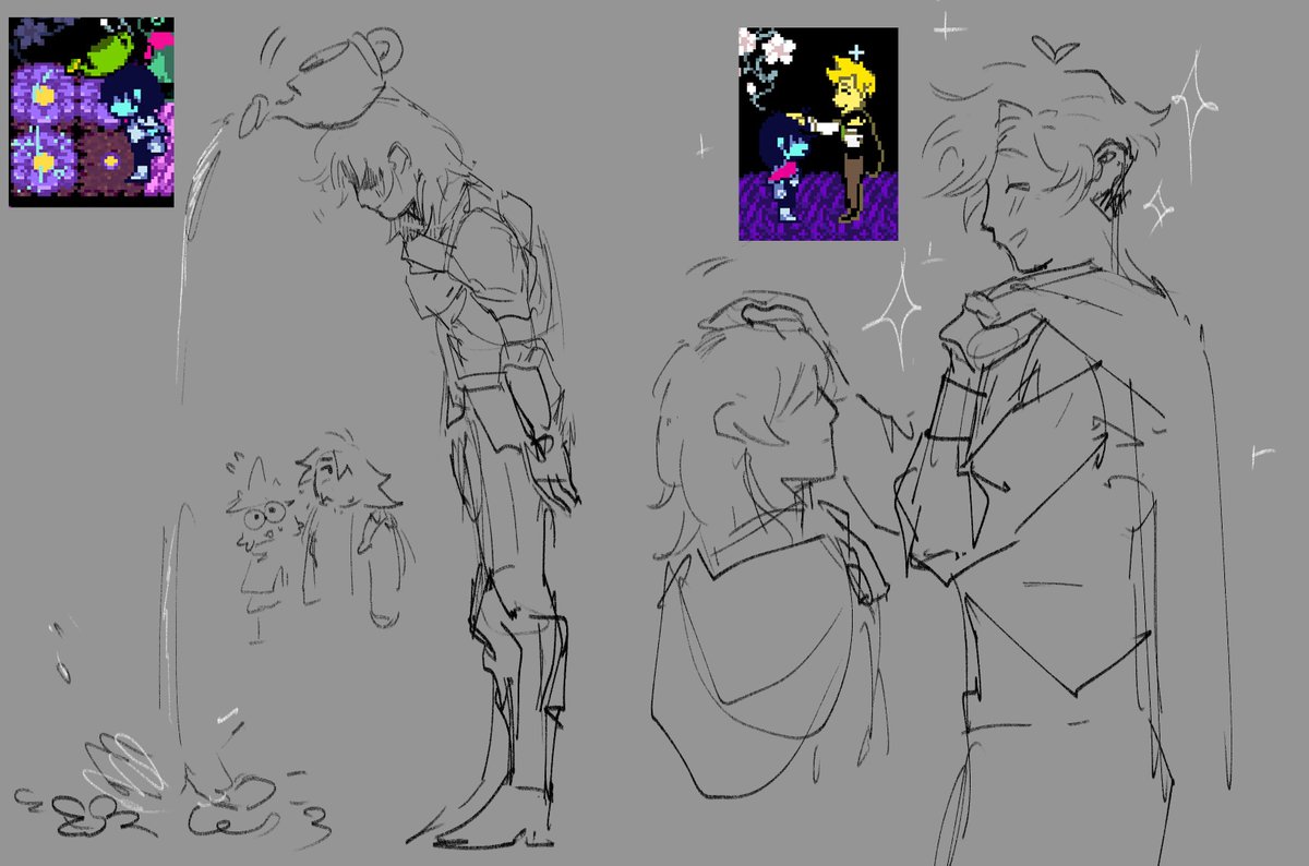 FreddOsss_'s tweet photo. i recently started playing #deltarune so I drew some sketches:) https://t.co/UaaKbu0lT3