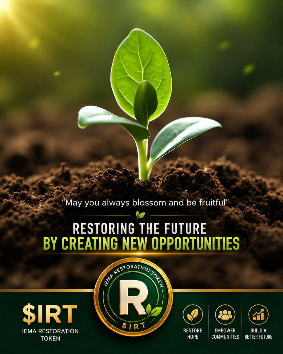 RestorationIRT's tweet photo. $IRT
We are Restoring by equipping and create opportunities for people to adapt to the fast growing and evolving world of technology,  Ai &amp; Blockchain. https://t.co/hE8CWUK0W3
