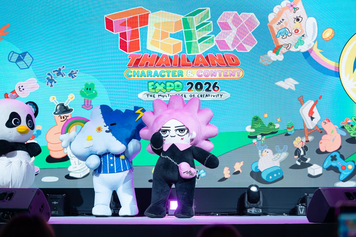 GmmtvShop's tweet photo. นำภาพบรรยากาศความน่ารักของ GMMTV FANDOM CHARACTER ในงาน Thailand Character &amp; Content Expo (TCEX) 2026 มาฝากค่า

GMMTV OFFICIAL MERCHANDISE BOOTH
9 - 12 July 2026
PARAGON HALL, 5th FLOOR, SIAM PARAGON

#SiamParagonxTCEX2026xGMMTV
#GMMTV https://t.co/cCcSDzl6Nr
