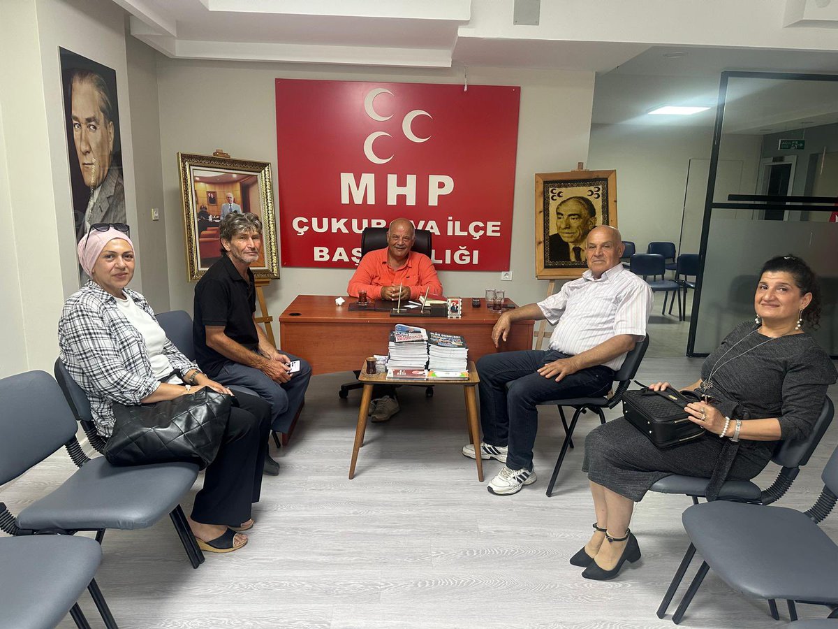 mhpcukurova's tweet photo. İlçe Başkan Yardımcımız Halil İbrahim KARGÖREN, bugün İlçe Başkanlığımızda nöbetçidir.
Çukurova’daki kıymetli hemşehrilerimizi ve partililerimizi; görüş, öneri ve taleplerini paylaşmak, bir çay-kahve eşliğinde sohbet etmek üzere İlçe Binamıza bekleriz.

Milliyetçi Hareket Partisi 
Çukurova ilçe Başkanlığı 

📍 Güzelyalı mahallesi Şehitler Bulvarı 81147 sokak Güzelyalı Panorama Asma kat no:107 
☎️0322 232 54 01