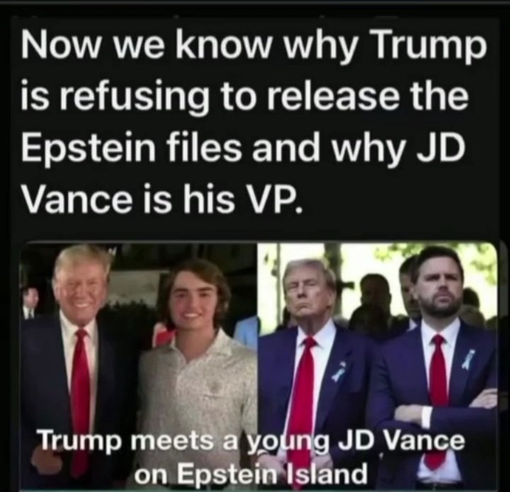 TrevorHowlett1's tweet photo. Trump was the main reason  everyone  went to epstein island. https://t.co/gtWq1Xed1n