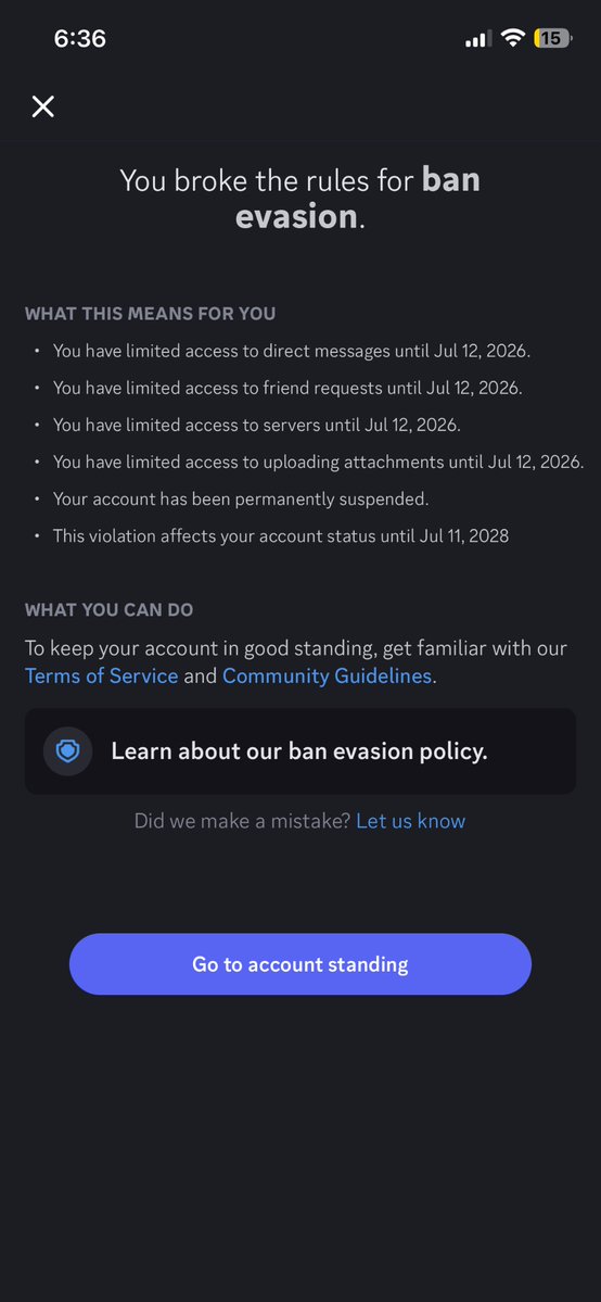 RobloxCandian's tweet photo. Nice @discord_support hit me with a triple combo of false reports when ur support system is fucking useless I never even ban evaded and there was no photo either and keep in mind 2 reports was in 30m of each other and I wasn’t online 30m ago https://t.co/h8ic6S2UWl