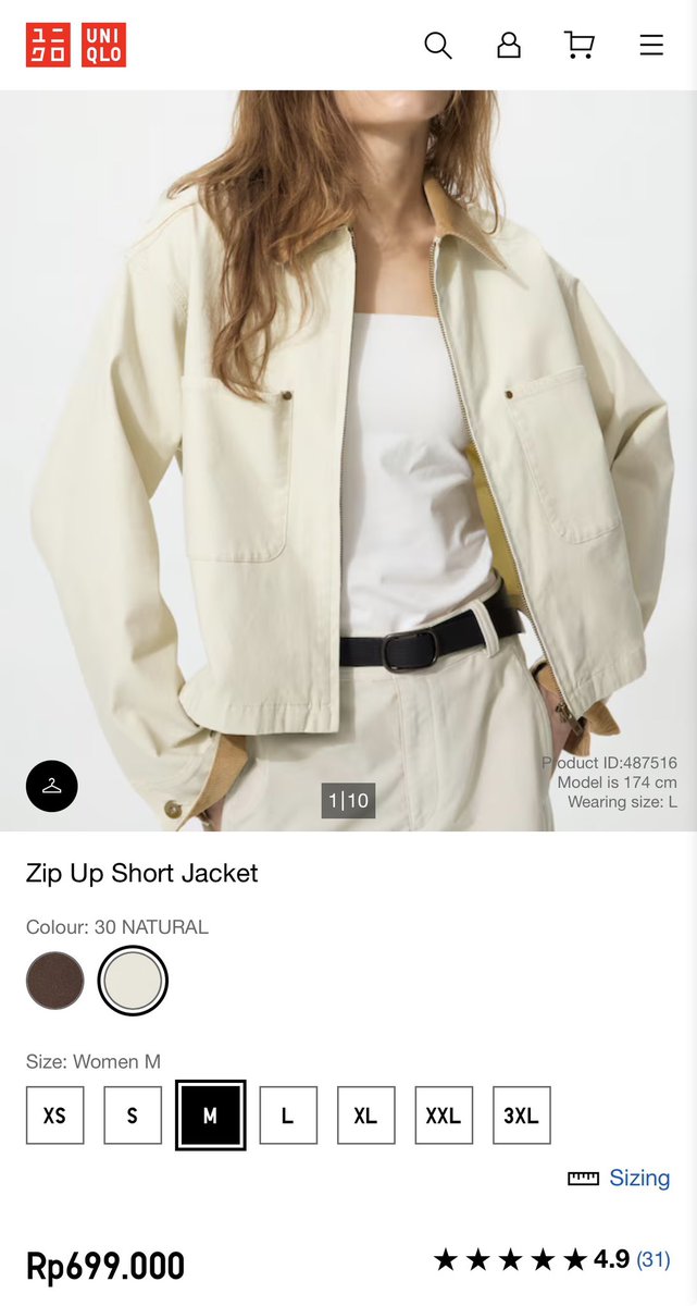 fashionjeketi's tweet photo. Cornelia Syafa Vanisa wore Uniqlo Zip Up Short Jacket. #JKT48Fashion https://t.co/YIF9d4xaXp