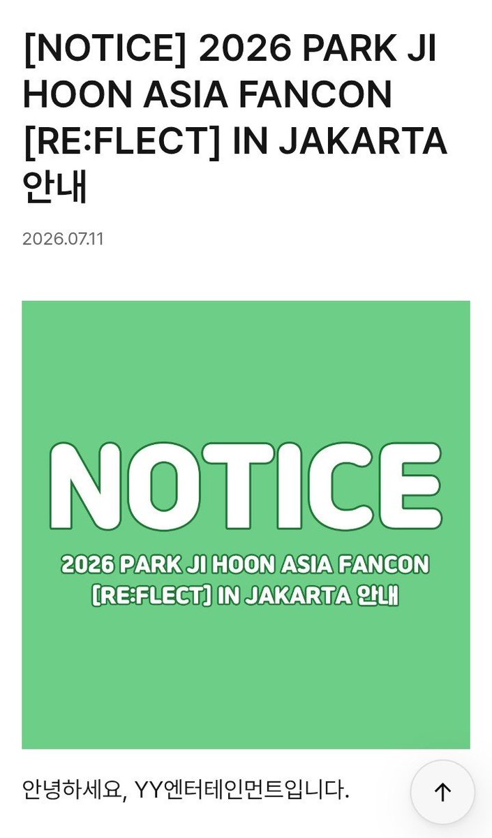 myaoye's tweet photo. <2026 PARK JI HOON ASIA FANCON [RE:FLECT] IN JAKARTA INFORMATION>

🗓️ Jadwal Pertunjukan : 2026.8.29 (SAT)
📍Tempat pertunjukan : Spike Airdome PIK 2, Jakarta 
📍 Detail Pertunjukan Jakarta
withus Indonesia 
Ticket website: https://t.co/7bqnnUMEwE https://t.co/otZWnzo4nF