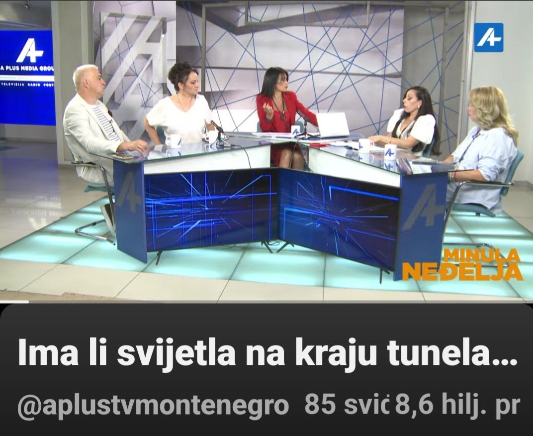 Nena_mne's tweet photo. Na kojem smo nivou društva, kada nam na tv #aplustv #minulanedjelja gostuje i smatra se relevantana sagovornica Ana Pešukić, lupežica iz stana Aca Đukanovića?! https://t.co/i6dB26Xlro