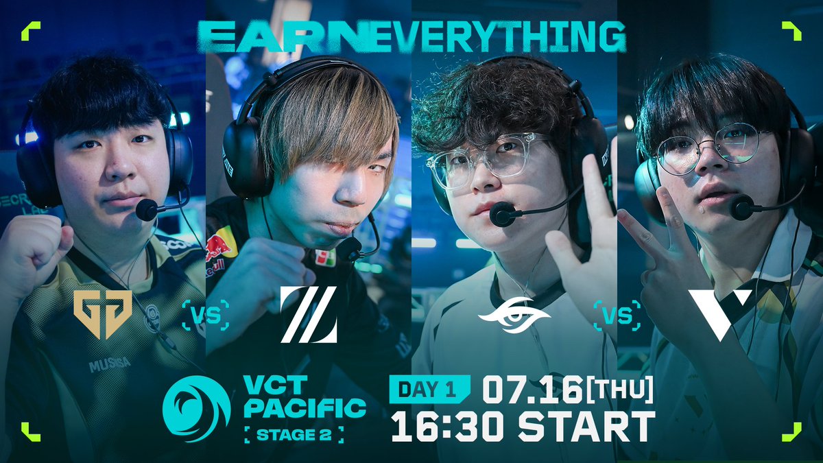 valesports_jp's tweet photo. #VCT 
#VCTPacific 2026 STAGE 2 DAY 1
7/16(木) - 16:30 START👊

⚔️Match 1
@geng_gold  vs @zetadivision
⚔️Match 2
@teamsecret vs @VARREL_VALORANT
 
🎙️キャスター
岸大河 / @StanSmith_jp
yukishiro / @yukishiro3 

大会の視聴はこちら📺
🔴https://t.co/intPzBbk4H
🟣https://t.co/ibLWFk2hVX https://t.co/KtfVZ0Cqud
