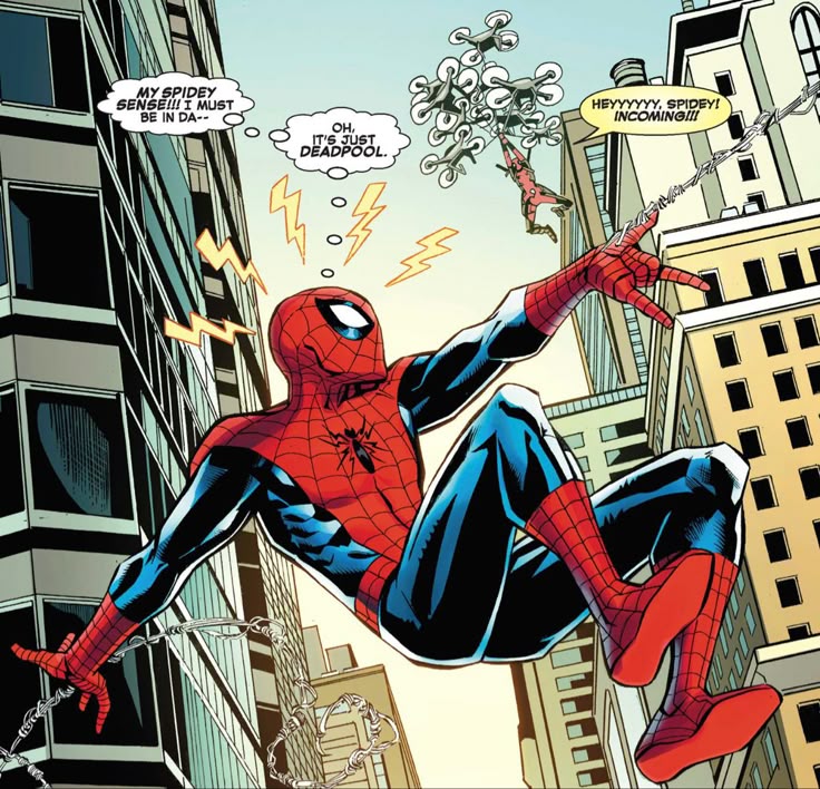 frogs_something's tweet photo. "Just Deadpool" That's your alpha, Spidey! 🙂‍↕️☝️❤️ #spideypool https://t.co/gnsqz94NOb