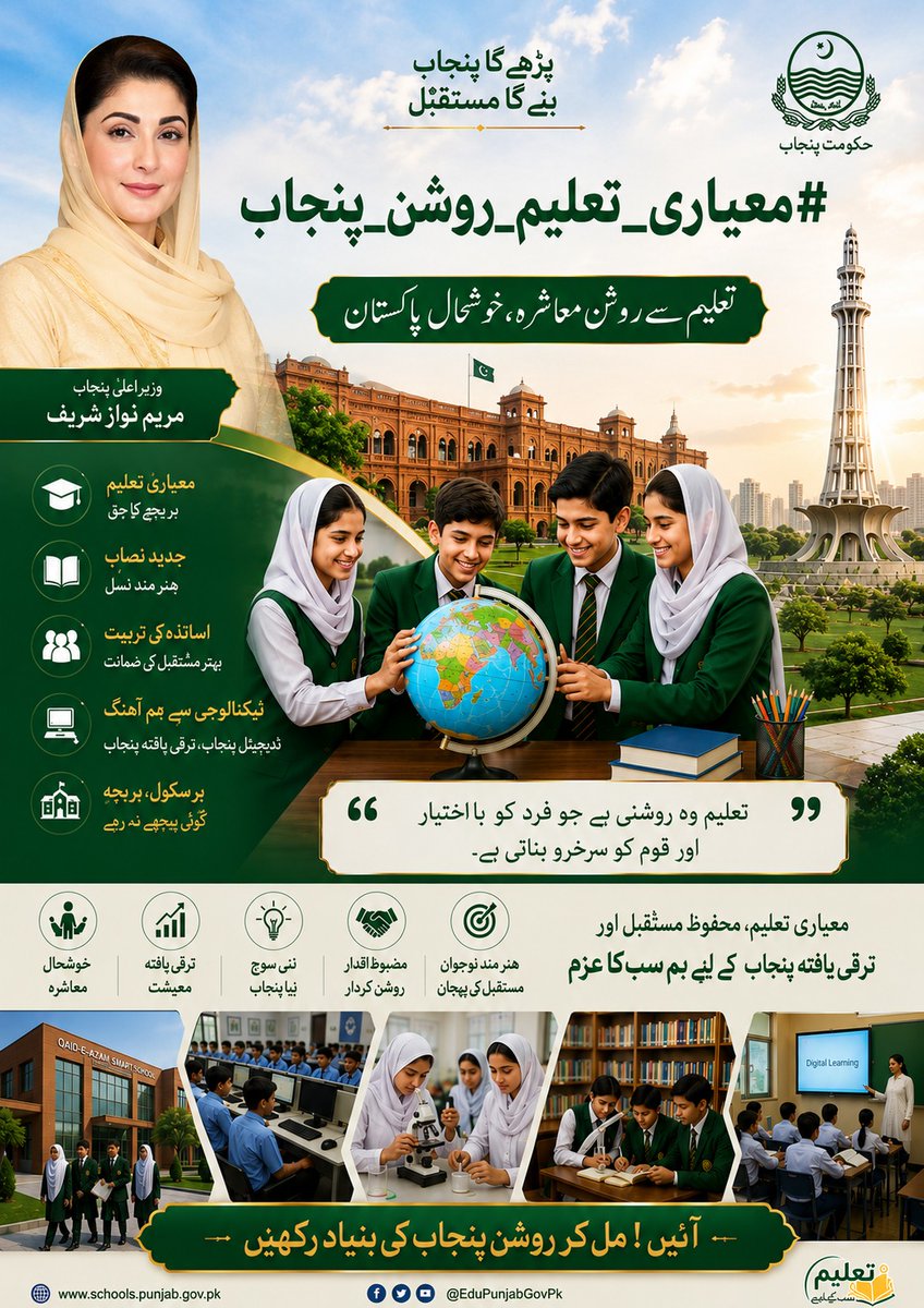 Sabach1122's tweet photo. معیاری تعلیم سے مضبوط نسل تیار ہوتی ہے۔
روشن پنجاب ہم سب کی مشترکہ کامیابی ہے۔

@MaryamNSharif
@RanaSikandarH

#معیاری_تعلیم_روشن_پنجاب https://t.co/FIBGiZ0Krn