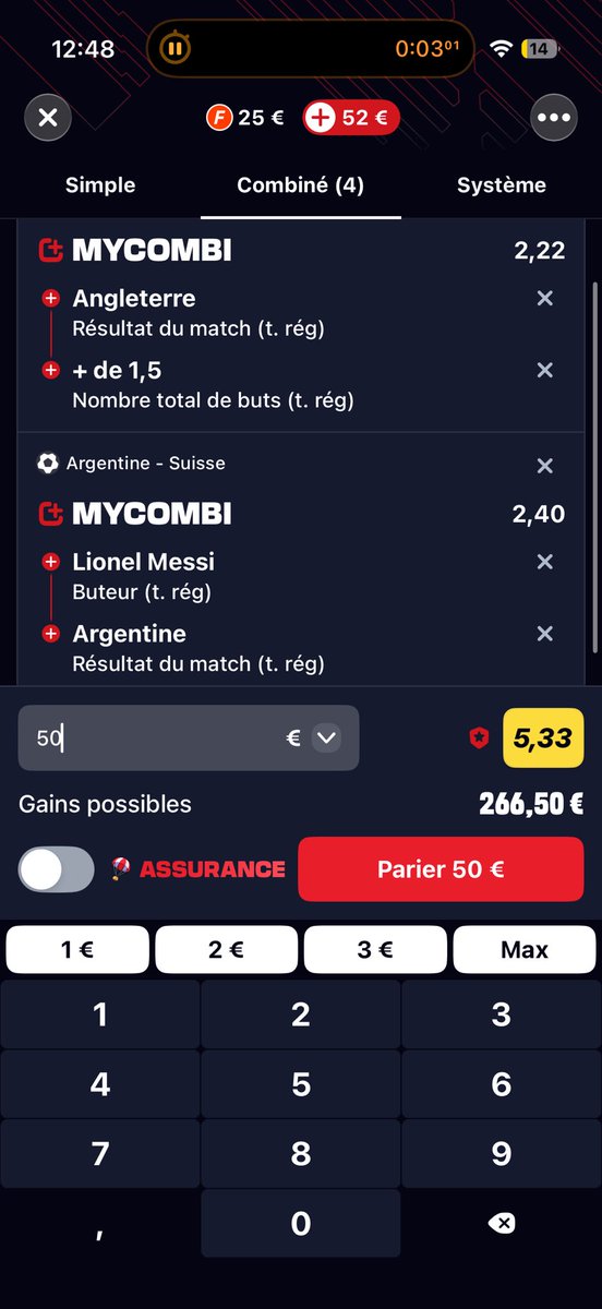 R2a_6z's tweet photo. @Betclic Ça parie forttttt ☝🏽
JESPERE POUR UNE FOIS JE SERAI CHOISI BETCLIC 😂
Pseudo : r2a_60

Allez le GOAT MESSI 👑 https://t.co/5pQDcGcVfb